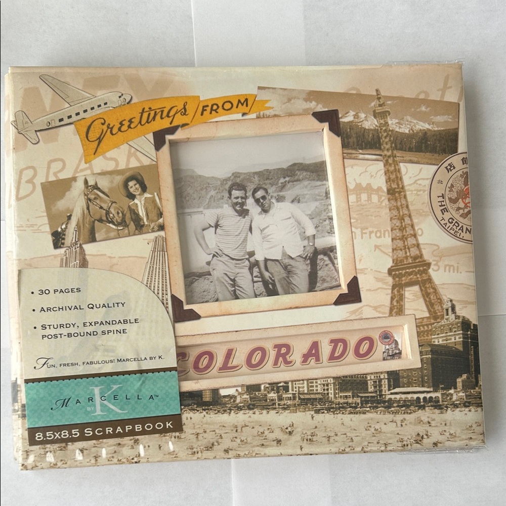 Marcella 8.5 by 8.5 Travel Photo Album Scrapbook